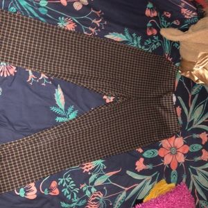 Checkered urban flare pant